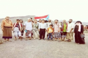 قيادة المجلس الانتقالي بلحج تفطر مع مقاتلي جبهة كرش الحدودية