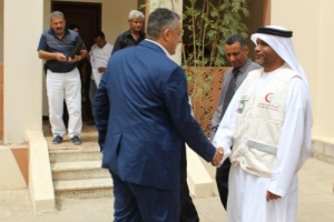 مدير" الهلال الأحمر" بعدن يزور " إدارة المسارح " في العاصمة المؤقتة عدن