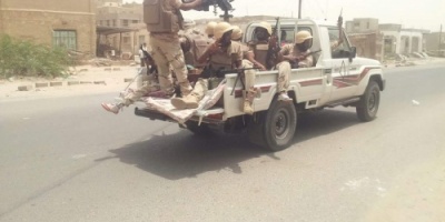 قوات الحزام الامني تشارك في تحرير منطقة مريس شمال محافظة الضالع