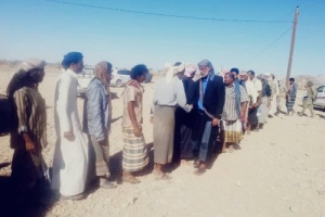 *القيادة المحلية للمجلس الانتقالي م/ شبوة   تقدم واجب العزاء لآل حنم بمديرية جردان ..* 