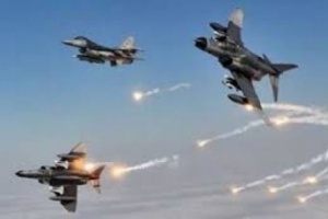 طيران التحالف  يقصف تعزيزات لمليشيات الحوثي في الضالع 
