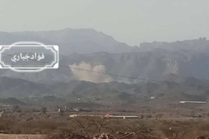 طيران التحالف العربي يدمر اليات حوثية شمال قعطبة 