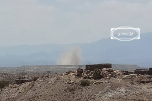 عاجل : استهداف طقم آخر يحمل معدات وذخائر تابع للحوثي  ومصرع من فيه