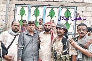 قائد اللواء الخامس صاعقة في ضيافه الشيخ المناضل / عادل القاضي 