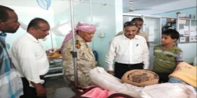 قيادي في المجلس الانتقالي ب#الضـالع يزور جرحى الحرب بمستشفى النصر العام