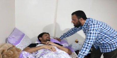 نائب رئيس الانتقالي يتفقد جرحى معارك الضالع في مستشفيات القاهرة 