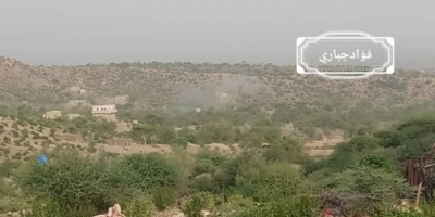 مليشيات الحوثي تعوض عن خسائرها الميدانية بقصف القرى ونسف منازل المواطنين شمال الضالع