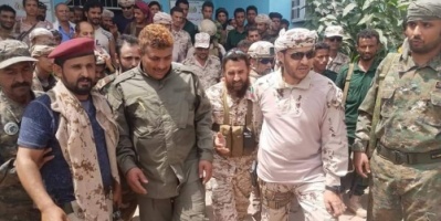 #القائد_العام للتحالف يقوم بزيارة تفقدية لمعسكر  اللواء الرابع دعم وإسناد ولإدارة أمن محافظة لحج  