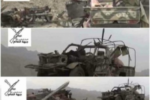 كاميرا المقاومة الجنوبية توثق صورا لخسائر فادحة تكبدتها المليشيات شمال الضالع 