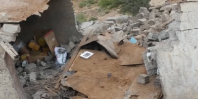 مليشيات الإرهاب الحوثية تستهدف المنازل وتهدم الآبار وتدمر مضخات المياه شرق مريس