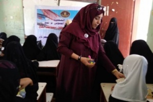 إدارة المراة والطفل بانتقالي #لحج تفتتح 3 فصول لمحو الأمية بـ #المسيمير