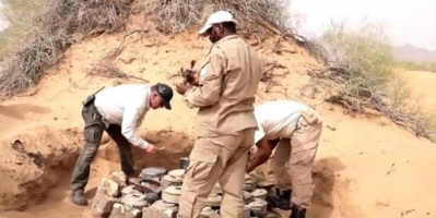 مسام يتلف 300 لغم وعبوة ناسفة في #شبوة