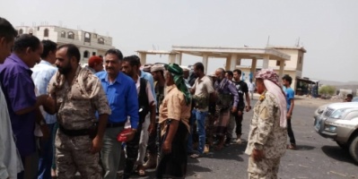 قيادات عسكرية وسياسية من انتقالي الضالع تزور أسر الاربعة المفقودين من ابناء مديرية حالمين