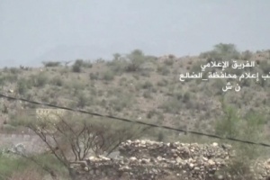 اللواء الأول مقاومة في جبهة حجر بالضالع ينفذ عملية نوعية ضد المليشيات الحوثية في تبة جرب الفرو