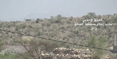 اللواء الأول مقاومة في جبهة حجر بالضالع ينفذ عملية نوعية ضد المليشيات الحوثية في تبة جرب الفرو
