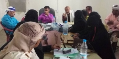 #ابين.. اليوسفي يشيد بمنظمة الهجرة وشريكها ديفرستي في إغاثة النازحين المتضررين