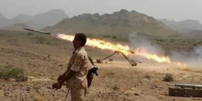 قصف صاروخي ومدفعي يطال مواقع تمركز المليشيات الحوثية في جبهات شمال #الضالع