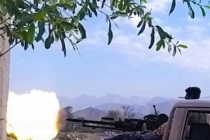 قوات اللواء الأول مقاومة الضالع تحرر تبة القراميد بجبهة باب غلق شمال قعطبه ..