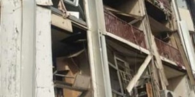 تضرر عدد من المنازل السكنية وسقوط جرحى جراء الإنفجار الذي أستهدف شرطة #الشيخ_عثمان صباح اليوم