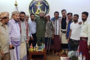 بن بريك ولملس يلتقون أسرة الشهيد #أبو_اليمامة "تفاصيل