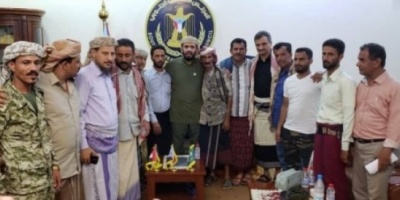 بن بريك ولملس يلتقون أسرة الشهيد #أبو_اليمامة "تفاصيل