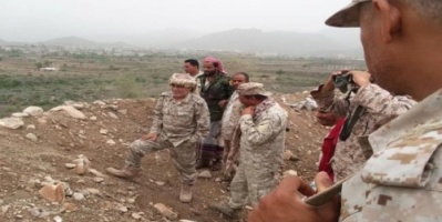 رئيس انتقالي #الضـالع يتفقد خطوط التماس شمال جبهة حجر