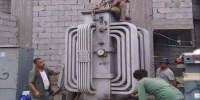 تركيب محول كهربائي جديد بدلا من التالف في شارع حسن علي بكريتر 