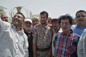 قائد حزام لحج يشارك في #مليونية_الثبات_والتمكين