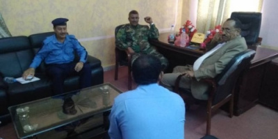 الصلاحي يتراس اجتماع للسلطة المحلية في #لحج
