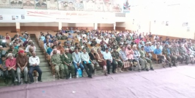 الضالع تحيي حفل تأبين للشهيد زياد الحريري قائد الكتيبة الاولى حزام أمني 