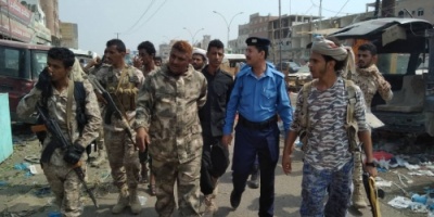 حمله أمنيه في سوق الكراع بقيادة مدير أمن محافظه لحج