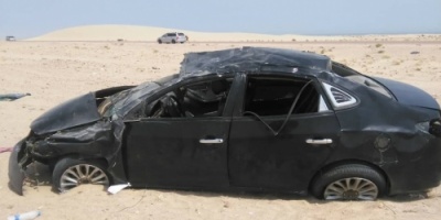 حادث مروري مرروع يؤدي بحياة فتاة واصابة اطفال في ابين