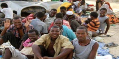 النقاط الأمنية في لحج تضبط 100 أفريقي خلال توجههم للشمال