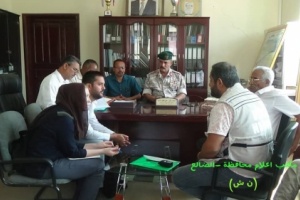 محافظ الضالع يلتقي فريق الأمم المتحدة لشؤون الإنسانية الاوتشاء