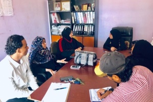 حقوق الانسان والشباب والطلاب يتفقدون ماتعرضت له المدرسة الدولية للبنات 