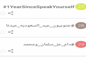 هاشتاج #جنوبيون_عيد_السعوديه_عيدنا يصل قائمة الترند