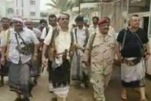 قوات الحزام الامني تلقي القبض على بلاطجة يتبعون الميسري قاموا باقتحام منزل النوبة بعدن.   