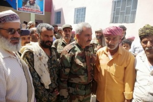 *الحزام الامني قطاع يافع القارة يشارك في اربعينية الشهيد حسن الجلادي الكلدي*
