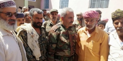 *الحزام الامني قطاع يافع القارة يشارك في اربعينية الشهيد حسن الجلادي الكلدي*