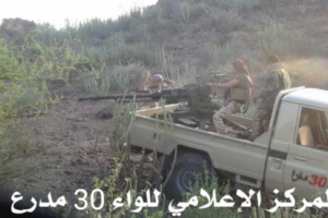 تجدد الاشتباكات بين اللواء 30 مدرع ومليشيا الحوثي في الضالع