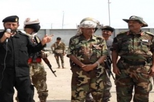 قائد المقاومة الجنوبية الحالمي يتفقد لواء النخبة الشبوانية في عدن   