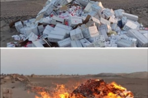 قوات الدعم والإسناد في القطاع الشرقي لعدن تضبط كميات كبيرة من الأدوية المنتهية وتقوم بإتلافها