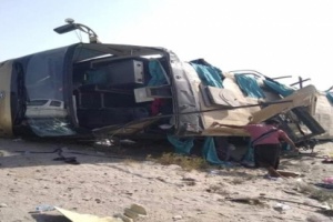 حادث مروري مروع يودي بحياة عدد من المواطنين في أحور بأبين
