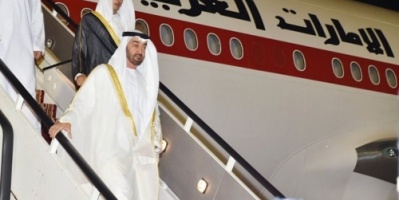ولي عهد أبوظبي يصل السعودية لحضور مراسم توقيع اتفاق الرياض