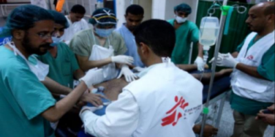 بعد القصف الحوثي العنيف ..منظمة اطباء بلا حدود  تعلن عن تعليق عملها  بمدينة المخا