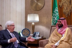 تفاصيل لقاء ولي العهد السعودي مع المبعوث الأممي إلى اليمن   
