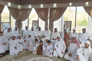 الرئيس الزبيدي يزور بلدة المنيعي في رأس الخيمة 