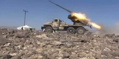 قوات اللواء الاول مقاومة تفشل عدة تسللات وراجمة الصواريخ التابعه للواء تدك مواقع تمركز المليشيات الحوثيه