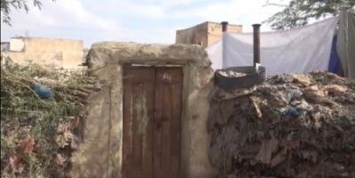 قذائف الحوثيين تدمر منازل المواطنين بمدينة حيس