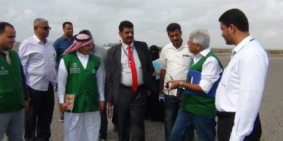 اللجنة السعودية تواصل اعمال تقييمها لاحتياجات مطار عدن الدولي 